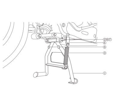 SW-Motech caballete central Honda Transalp 600 (91-99)