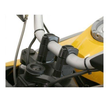 SW-Motech alzas de manillar +3cm negras para BMW R 1200 GS (04-07) / AVD (05-13)