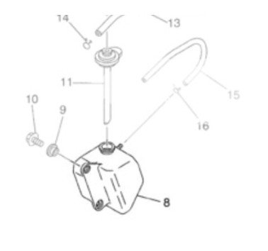 Depósito de expansión líquido refrigeración Yamaha XT 660 R