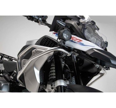 SW-Motech protecciones superiores acero natural BMW R1200GS (16-), R1250GS (18-).
