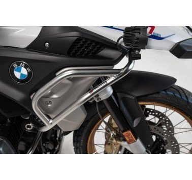 SW-Motech protecciones superiores acero natural BMW R1200GS (16-), R1250GS (18-).