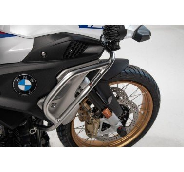 SW-Motech protecciones superiores acero natural BMW R1200GS (16-), R1250GS (18-).