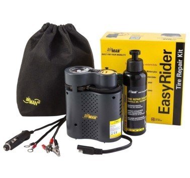 Inflador portatil de neumaticos Air Man Tour + sellador + pinzas