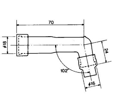 Pipa de bujía NGK XD05F