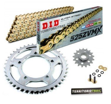 Kit de transmisión DID 525 ZVM-X2 super ref dorada (17/42/112) | relación original Caponord 1200