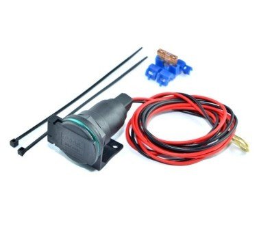 BASS ZA02 toma de enchufe tipo cigarrillo para manillar o carenado (tapa con muelle)