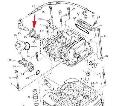 Muelle de descompresión Yamaha TT 600 S / R