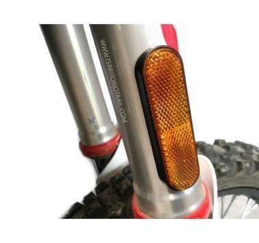 Reflector lateral naranja para barra de horquilla