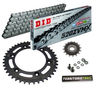 Kit de transmisión DID 520 ZVMX super reforzada (16/42/118) | relación original KTM 640