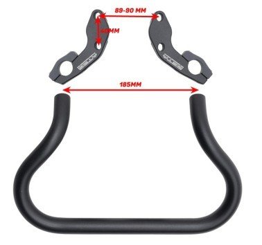 Zracing pantalla aventura con barra de navegación para manillar de 28 mm