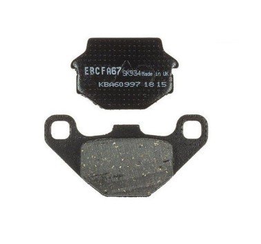 Pastillas de freno delantero estándar EBC FA067