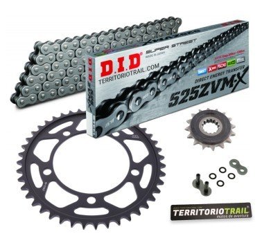 Kit de transmisión DID 525 ZVMX super ref (17/44/122) | relación original BMW F 750 / 850 GS