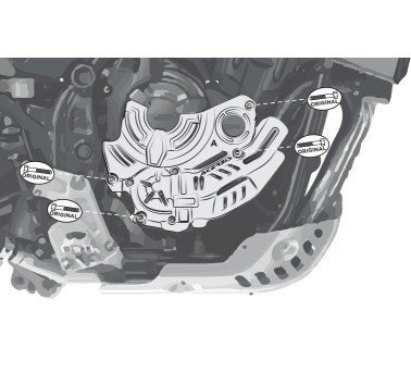 Acerbis X-power juego protectores de embrague y alternador YamahaTenere 700