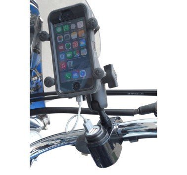 Toma de USB con bola de 1" para accesorios RAM