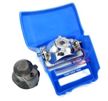 Faro con frontal azul tipo Honda XL 600