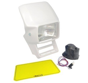 Faro con frontal blanco tipo Honda XL 600