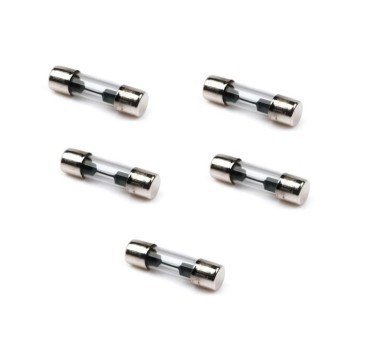 Pack 5 fusibles de vidrio 25mm 20A
