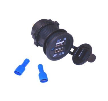 Toma de alimentación USB doble