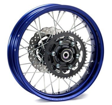 Conjunto completo rueda trasera azul Yamaha Tenere 700