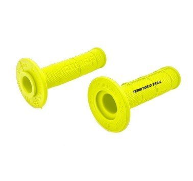 Domino puños 22mm amarillo cerrados Honda XR - NX - XRV / Kawasaki KLX / Suzuki DR