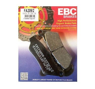 Pastillas de freno delantero estandar EBC FA209/2