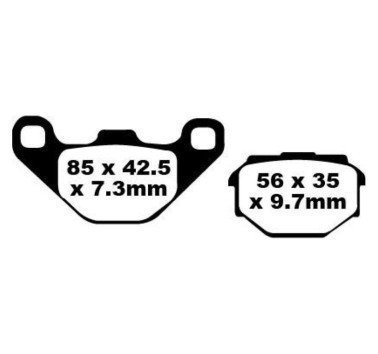 Pastillas de freno trasero EBC FA173