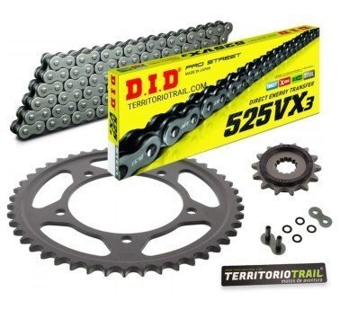 Kit de transmisión DID 525 VX3 (15/47/116) | Suzuki V-strom 650 (2004-06)