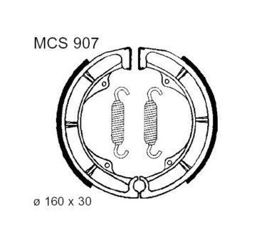 Zapatas de freno con muelle TRW MCS907