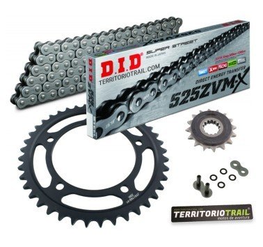 Kit de transmisión DID 525 ZVM-X2 gris (17/41/116) | relación original V-strom 1000 ABS