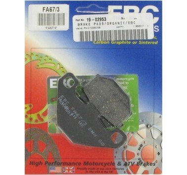 Pastillas de freno trasero estándar EBC FA067/3