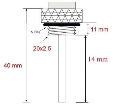Tapón indicador temperatura de aceite M20 x 2.5mm