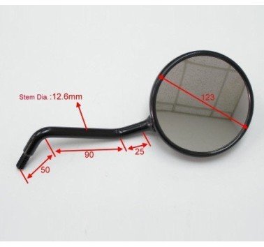 Retrovisor negro izquierdo homologado Africa Twin 750 RD07