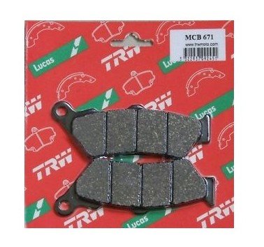 Pastillas de freno delantero estandar TRW MCB671
