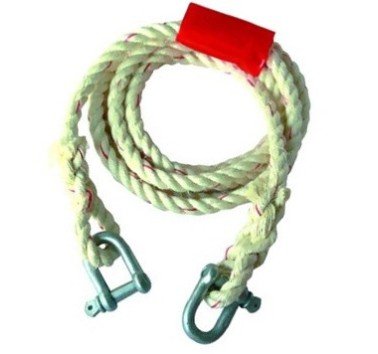 Cuerda de sisa de 4 metros con grilletes para remolcar hasta 2500 kg