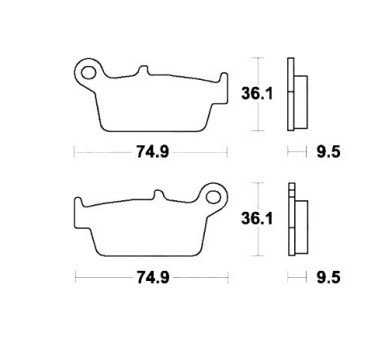 Pastillas de freno trasero TRW MCB575EC