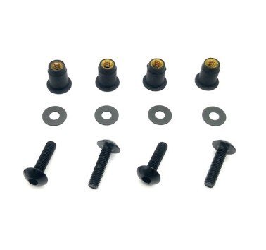 Kit tornillería negro para cúpula