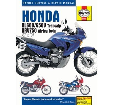 Manual detallado de reparación Honda Transalp 600 / 650 / Africa Twin 750 (en ingles)