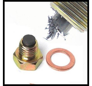 Tornillo imantado vaciado aceite M12x1.25 + junta de cobre