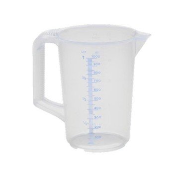 Jarra graduada de plástico escalada. 1L