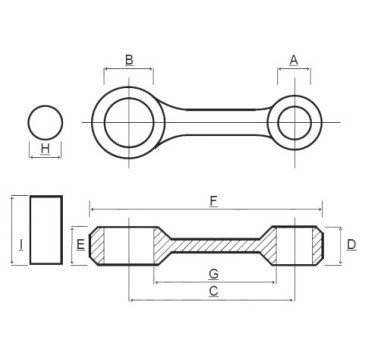Juego de biela Prox para Yamaha TT 600 E - RE / XT 600 E