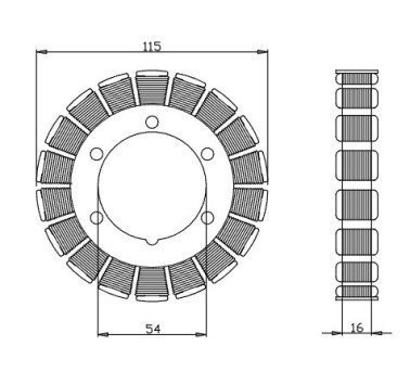 Estartor DZE 2896 Honda Dominator 650 / Yamaha XT 660 Z / XT 750 Z
