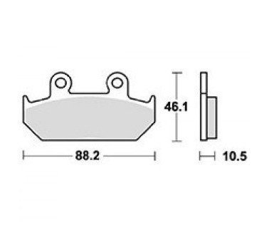 Pastillas de freno delantero sinterizadas TRW MCB624SV