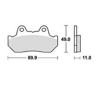 Pastillas de freno delantero sinterizadas TRW MCB512SV