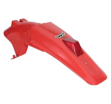 Guardabarros trasero Ufo rojo con luz Honda XR 650 R