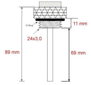 Tapón indicador temperatura de aceite modelos Honda