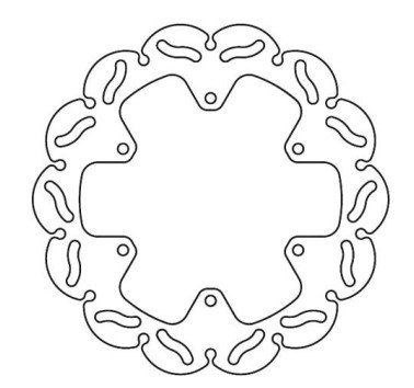 Disco de freno trasero fijo racing TRW MST266RAC