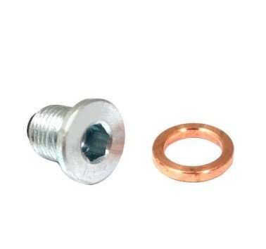 Tornillo imantado gris vaciado aceite M14x1.50 + junta