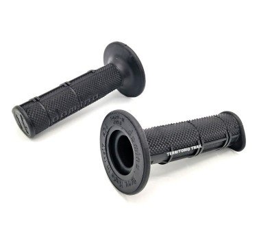 Domino puños 22mm negros cerrados Honda XR - NX - XRV / Kawasaki KLX / Suzuki DR