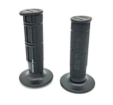 Domino puños 22mm negros cerrados Honda XR - NX - XRV / Kawasaki KLX / Suzuki DR