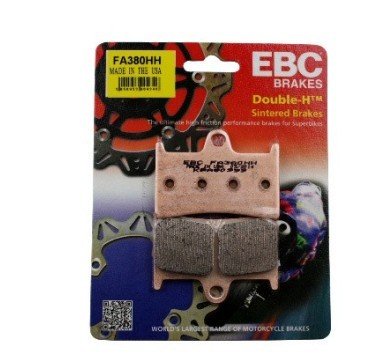 Pastillas de freno delantero sintetitazadas EBC FA380HH